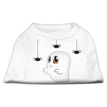 Halloween - Cute Sammy the Ghost Dog Tank Shirt - White