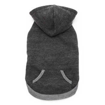 Drawstring Gray Dog Hoodie