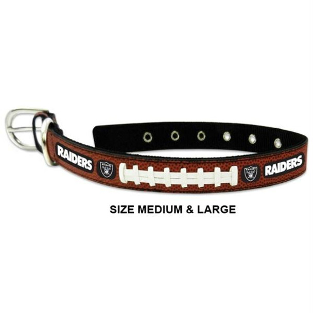 Oakland Raiders Classic Leather Football Collar