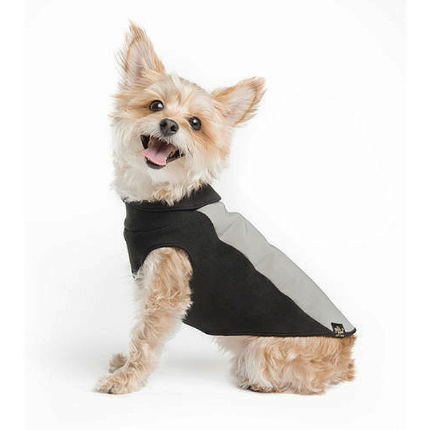 Portland Pullover Dog Wrap - Black/Silver