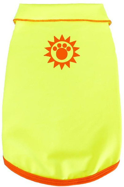 Solar Care & Sunscreen Dog Tank - Neon Yellow