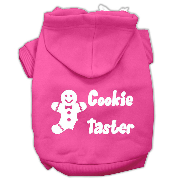 Cookie Taster Screen Print Pet Hoodies - Bright Pink