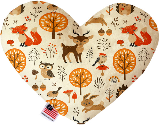 Fox And Friends Canvas Heart Dog Toy
