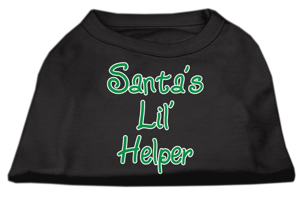 Santa's Lil' Helper Screen Print Shirt - Black
