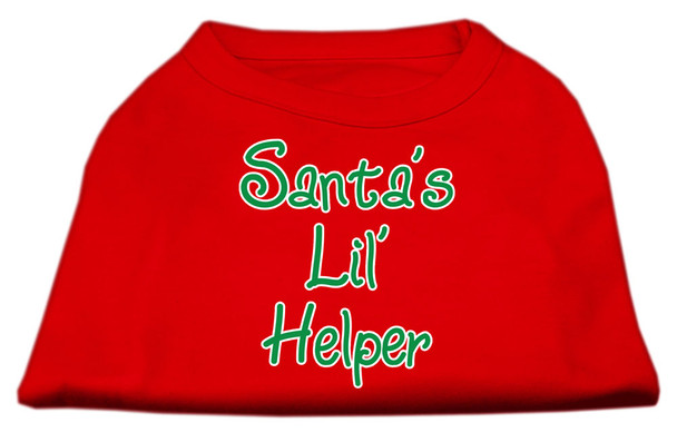Santa's Lil' Helper Screen Print Shirt - Red