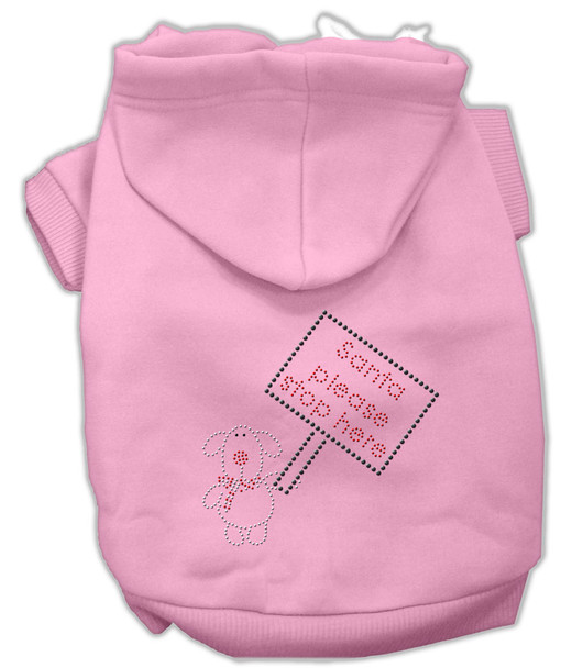 Santa Stop Here Hoodies - Pink