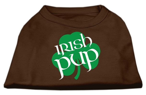 Irish Pup Screen Print Shirt - Brown