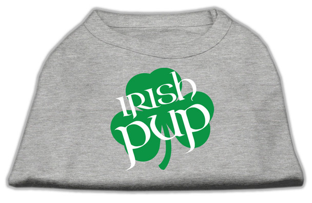 Irish Pup Screen Print Shirt - Grey