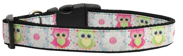 Sweet As Sugar Owls Nylon Dog & Cat Collar