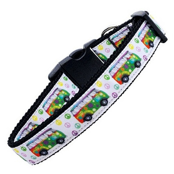 Peace Bus Nylon Dog & Cat Collar