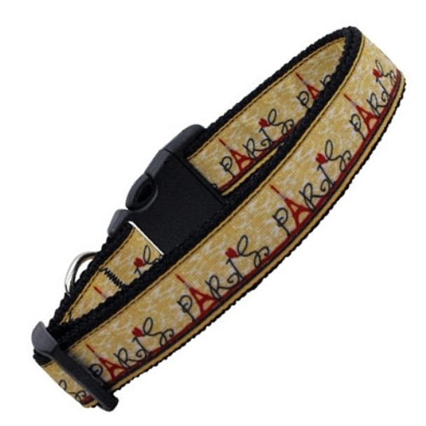 With Love From Paris Nylon Dog & Cat Collar