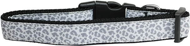 Silver Leopard Nylon Dog & Cat Collar