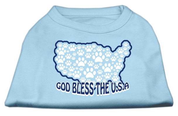 God Bless Usa Screen Print Shirts - Baby Blue