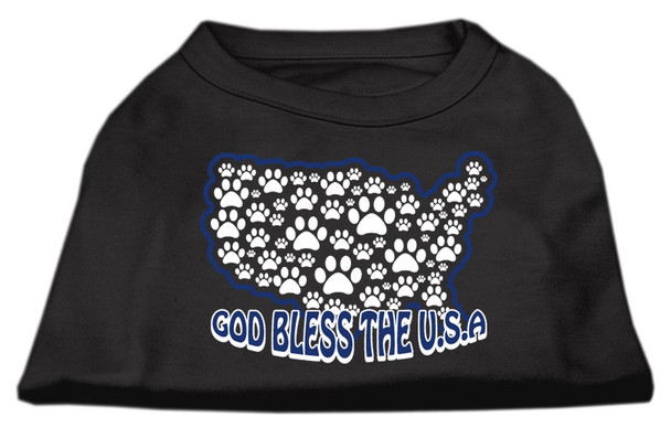 God Bless Usa Screen Print Shirts - Black