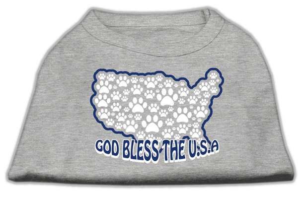 God Bless Usa Screen Print Shirts - Grey