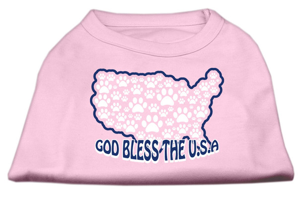 God Bless Usa Screen Print Shirts - Light Pink