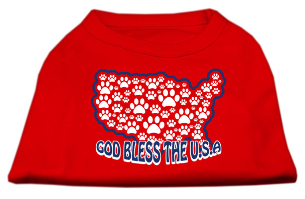 God Bless Usa Screen Print Shirts - Red