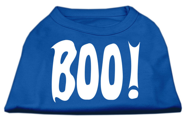 Boo! Screen Print Dog Shirts - Blue