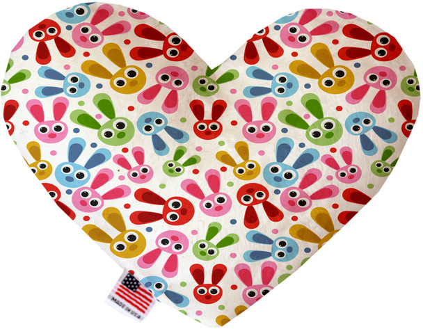 Funny Bunnies Canvas Heart Dog Toy, 2 Sizes