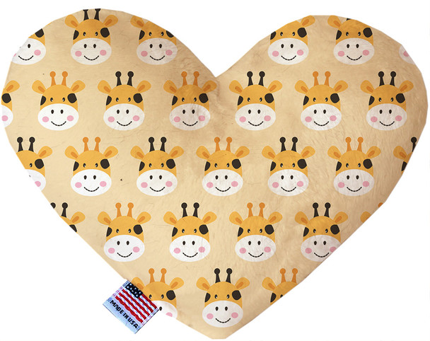 Georgie The Giraffe Canvas Heart Dog Toy, 2 Sizes