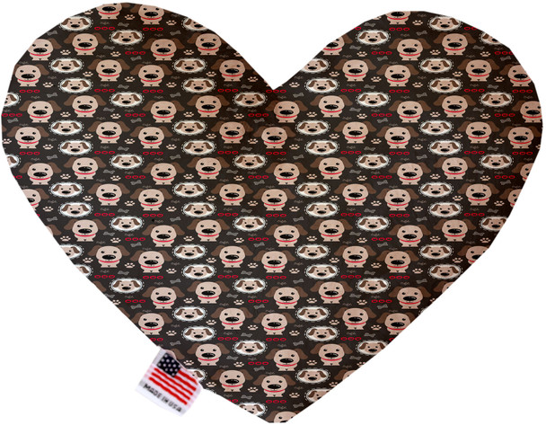 Dapper Dogs Canvas Heart Dog Toy, 2 Sizes