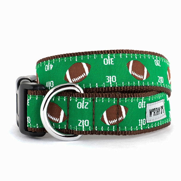 Football Field Pet Dog Collar & Lead