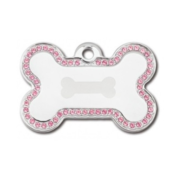 Swarovski Crystal Bone ID Tag