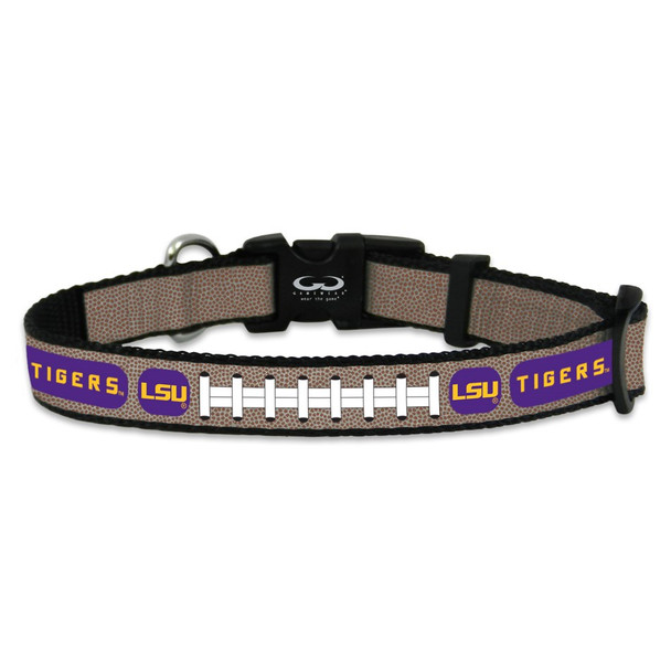 LSU Tigers Reflective Football Pet Collar
