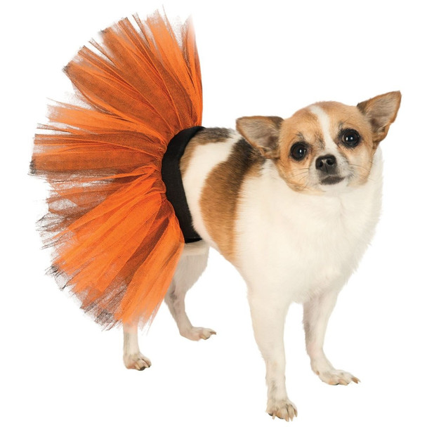 Orange & Black Tutu Pet Costume