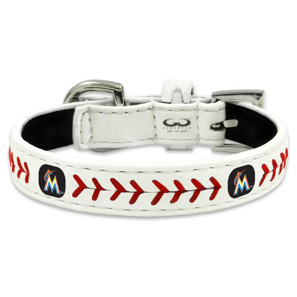 Miami Marlins Classic Leather Baseball Collar