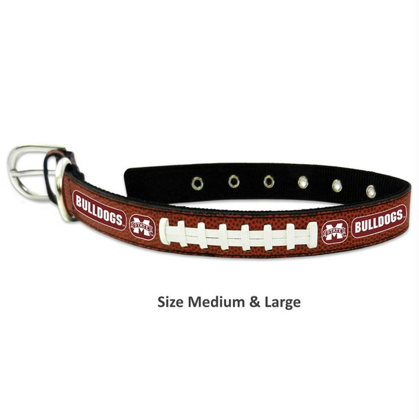 Mississippi State Classic Leather Football Collar