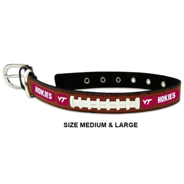 Virginia Tech Hokies Classic Leather Football Collar