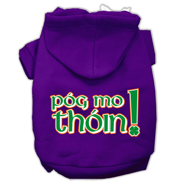 Pog Mo Thoin Screen Print Pet Hoodies - Purple