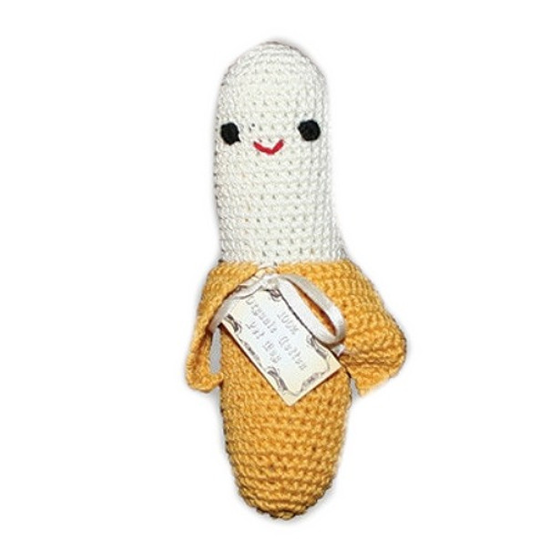 Knit Knacks Chiquito Banano Organic Cotton Small Dog Toy