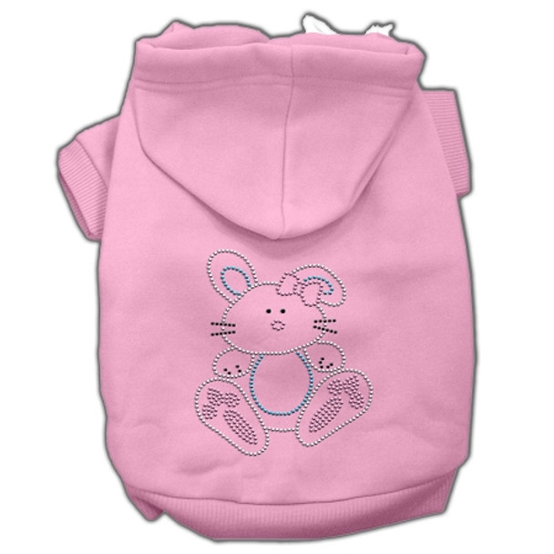 Bunny Rhinestone Hoodies - Pink