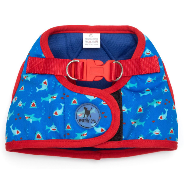 Worthy Dog Step-in Sidekick Dog Harness - Chomp Whales