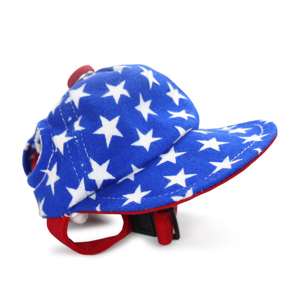 Star Patriotic Pet Dog Visor / Hat