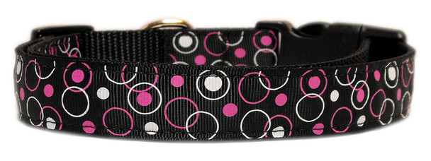 Retro Nylon Ribbon Dog & Cat Collar - Black