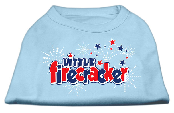 Little Firecracker Screen Print Shirts - Baby Blue