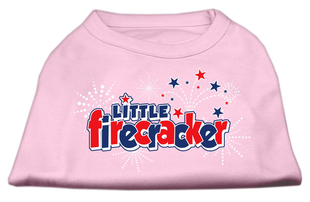Little Firecracker Screen Print Shirts - Light Pink