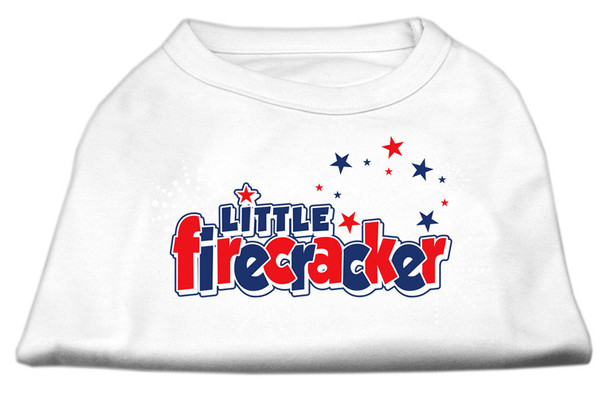 Little Firecracker Screen Print Shirts - White