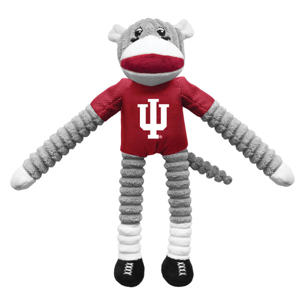 Indiana Hoosiers Sock Monkey Pet Toy