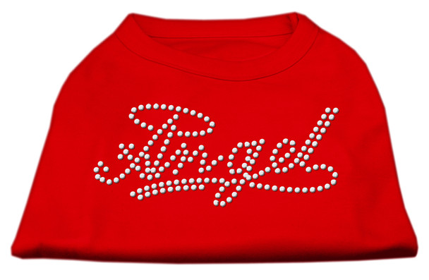 Angel Rhinestud Dog Shirt - Red