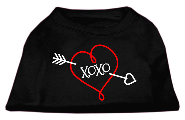 Xoxo Screen Print Shirt - Black