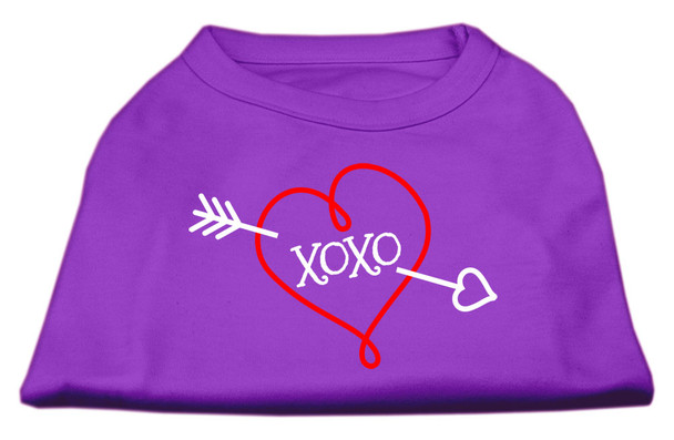 Xoxo Screen Print Shirt - Purple
