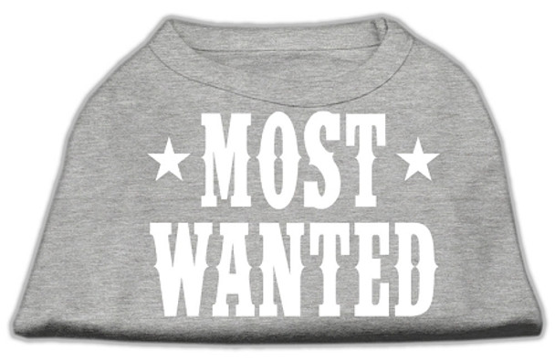 Most Wanted Screen Print Shirt - Grey