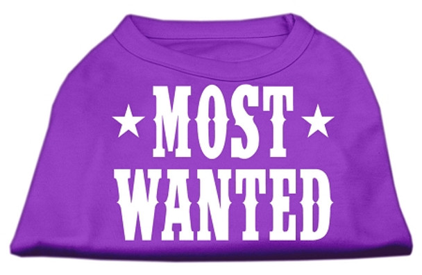 Most Wanted Screen Print Shirt - Purple