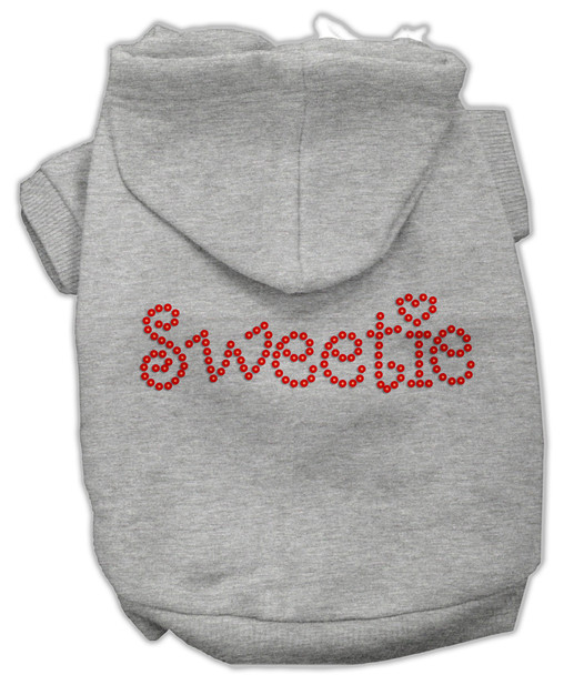 Sweetie Rhinestone Hoodies - Grey