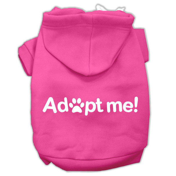 Adopt Me Screen Print Pet Hoodies - Bright Pink