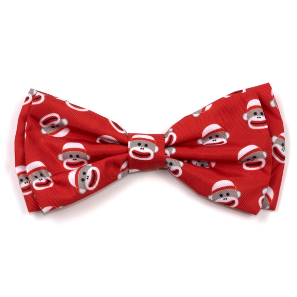 Sock Monkey Pet Dog Bow Tie